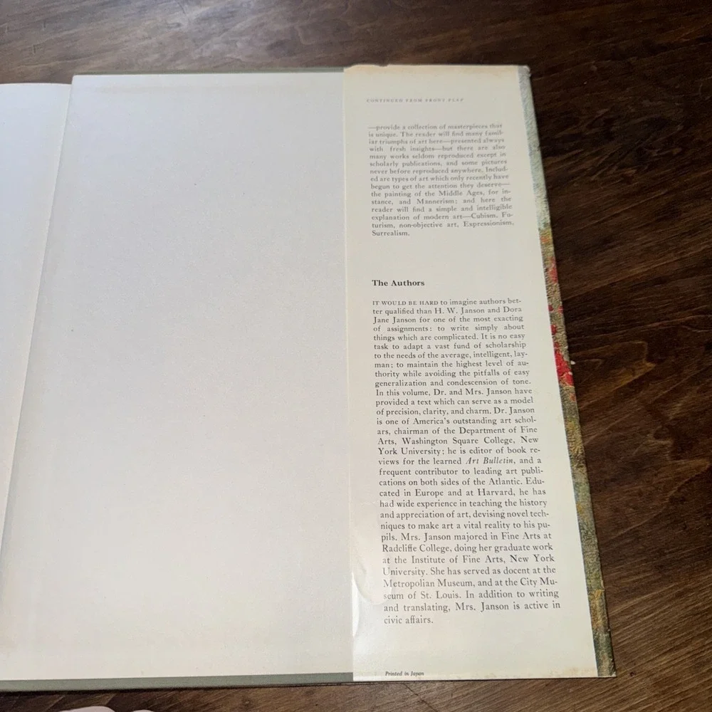 The Story of Painting Janson Hardcover book Coffee Table